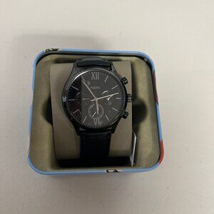 Fossil BQM2364 Fenmore Multifunction Black Leather Men's Watch